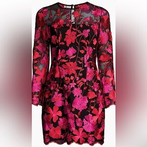 NWT MILLY Floral Embroidered Dress Size 12